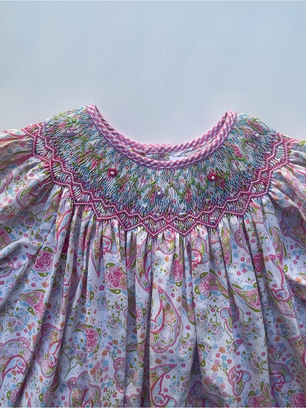 Petit Ami Smocked Paisley Girl 4/4T Dress